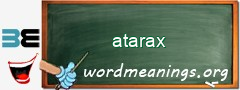 WordMeaning blackboard for atarax